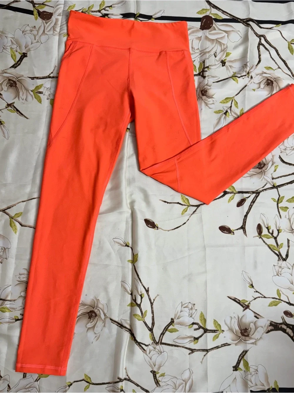 Old Navy Bright Coral Girls' Active Leggings